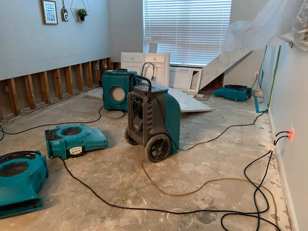 Dehumidifier in flood-cut room for Water Extraction & Removal in Portsmouth